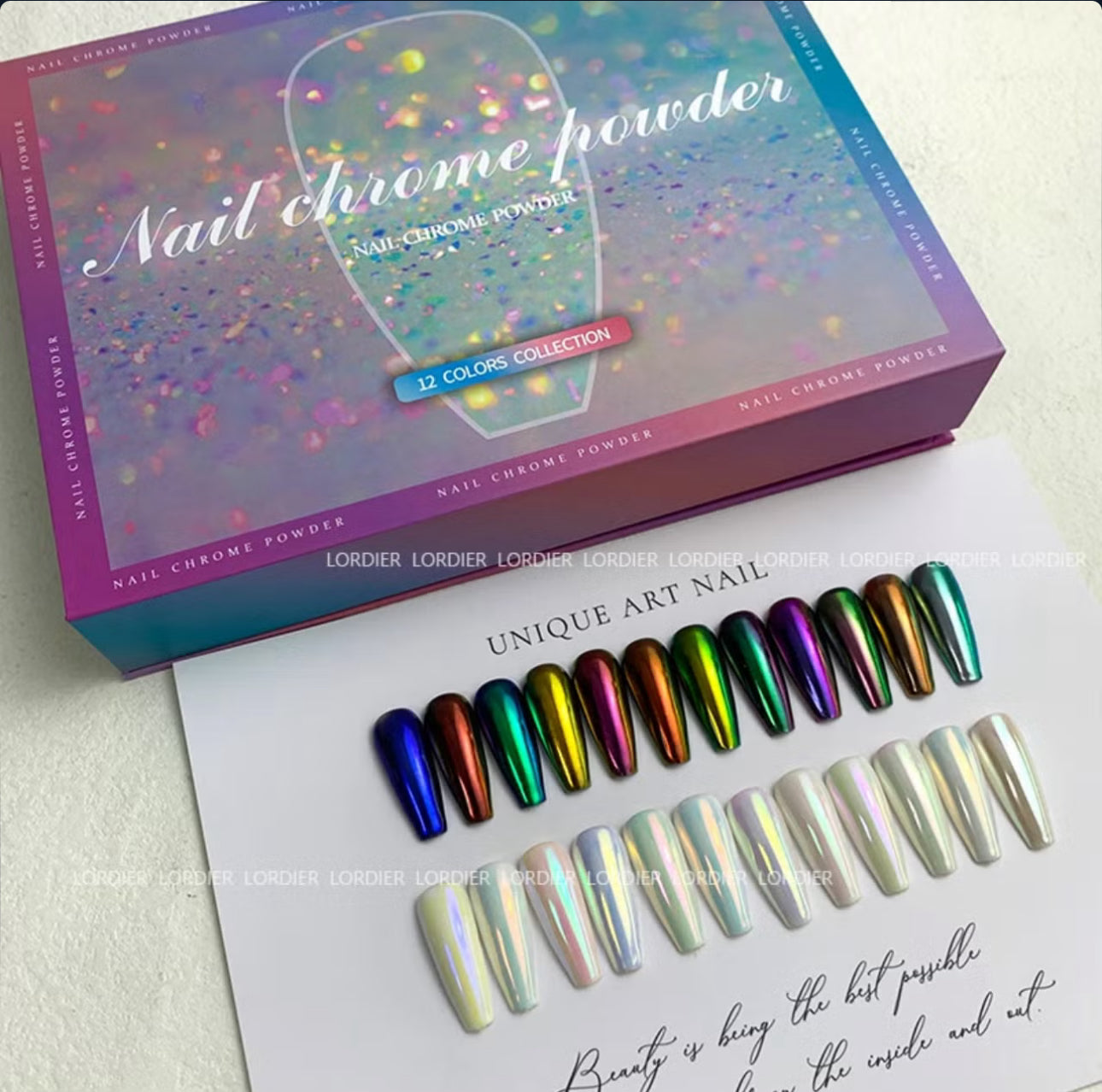 Aurora chrome set 12 colors