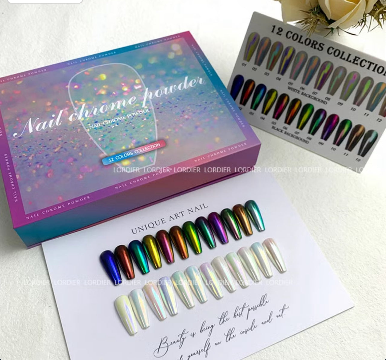 Aurora chrome set 12 colors